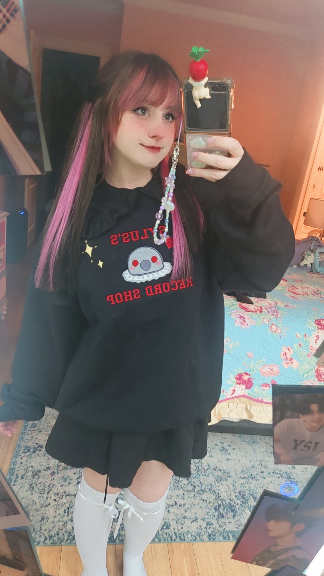 Stylus's Record Shop embroidered crewneck