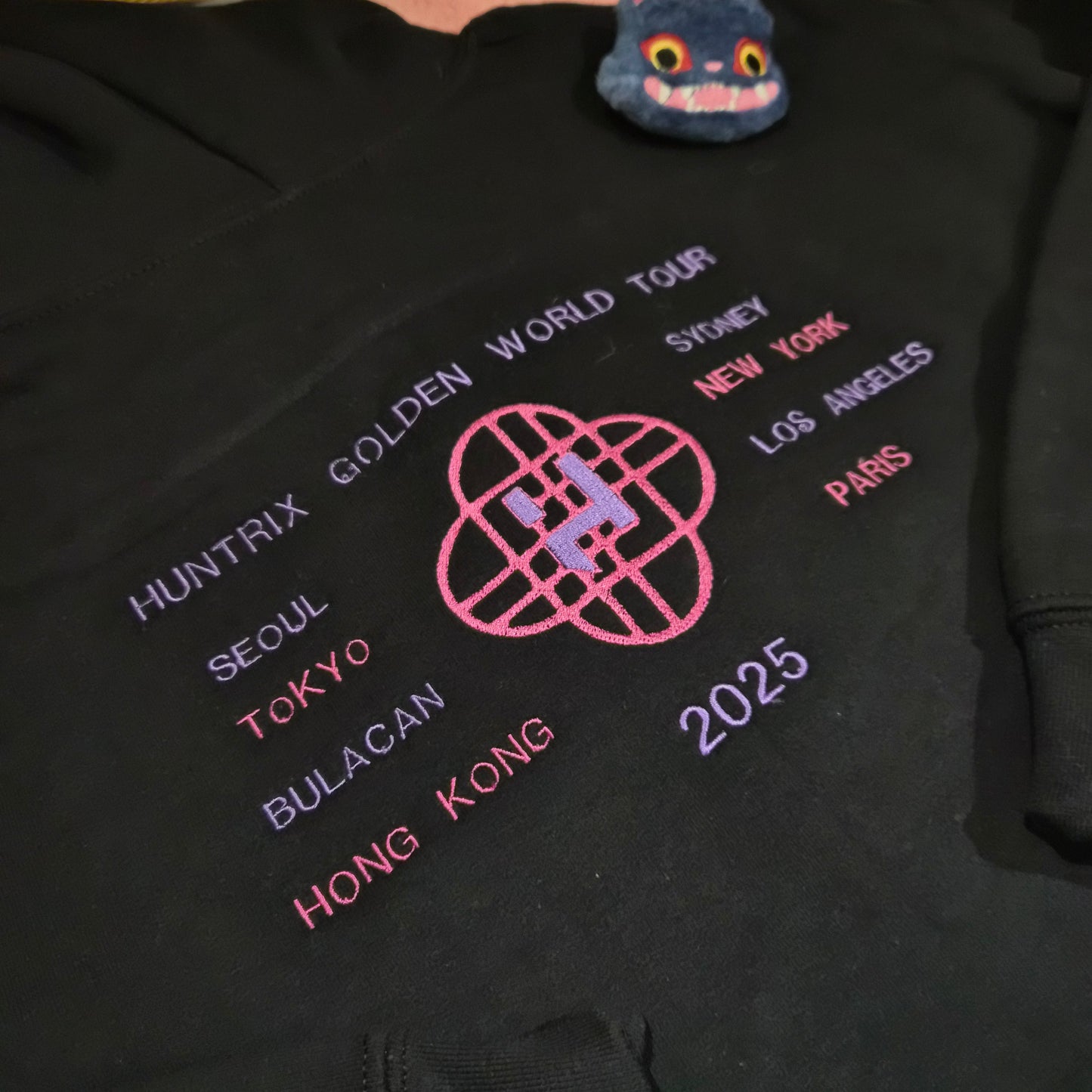 Golden world tour embroidered hoodie