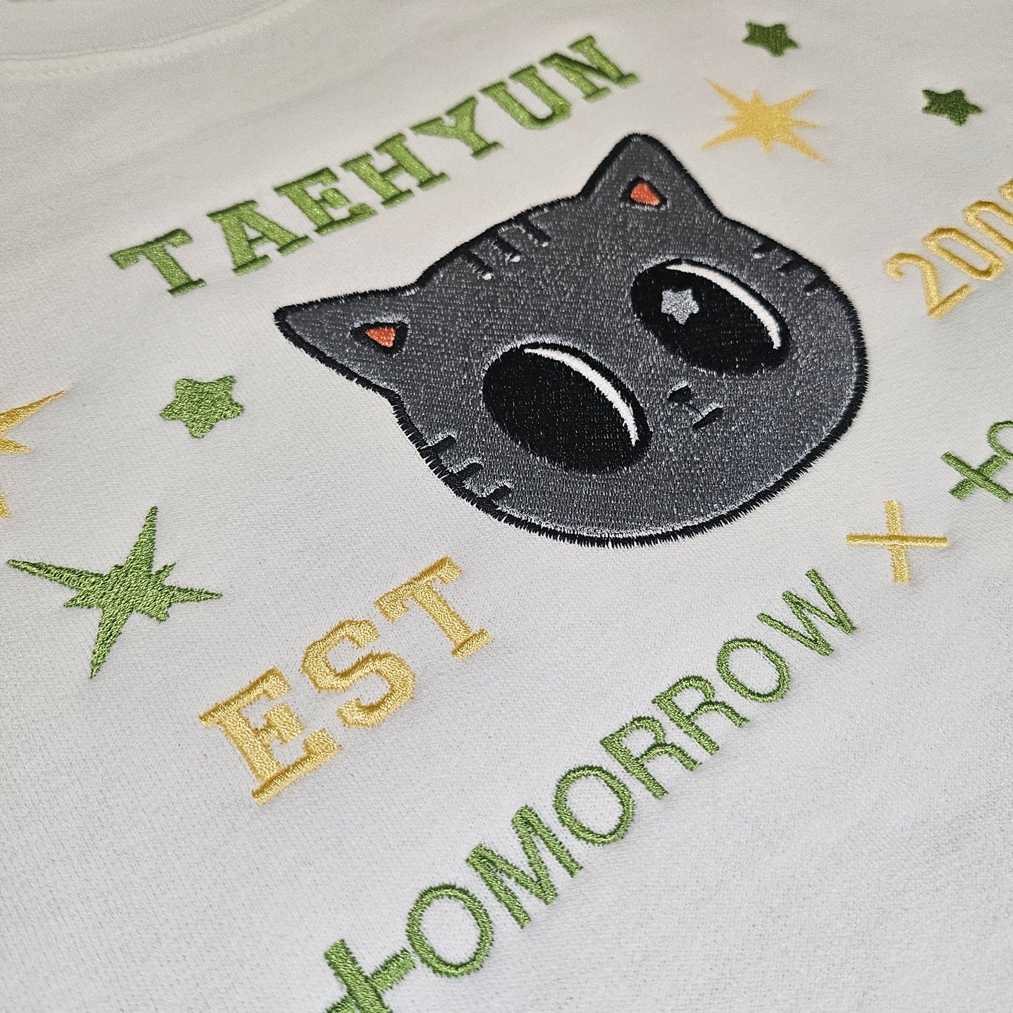 Terry embroidered crewneck
