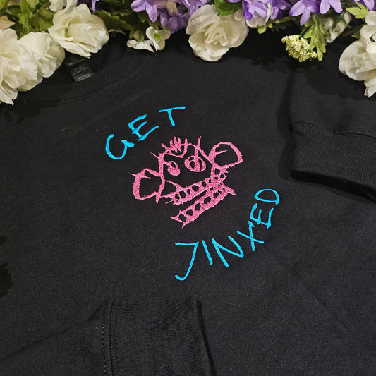 Get Jinxed embroidered crewneck