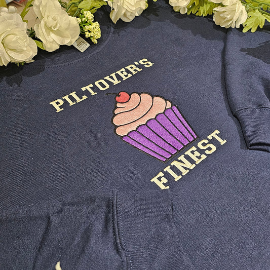 Cupcake embroidered crewneck
