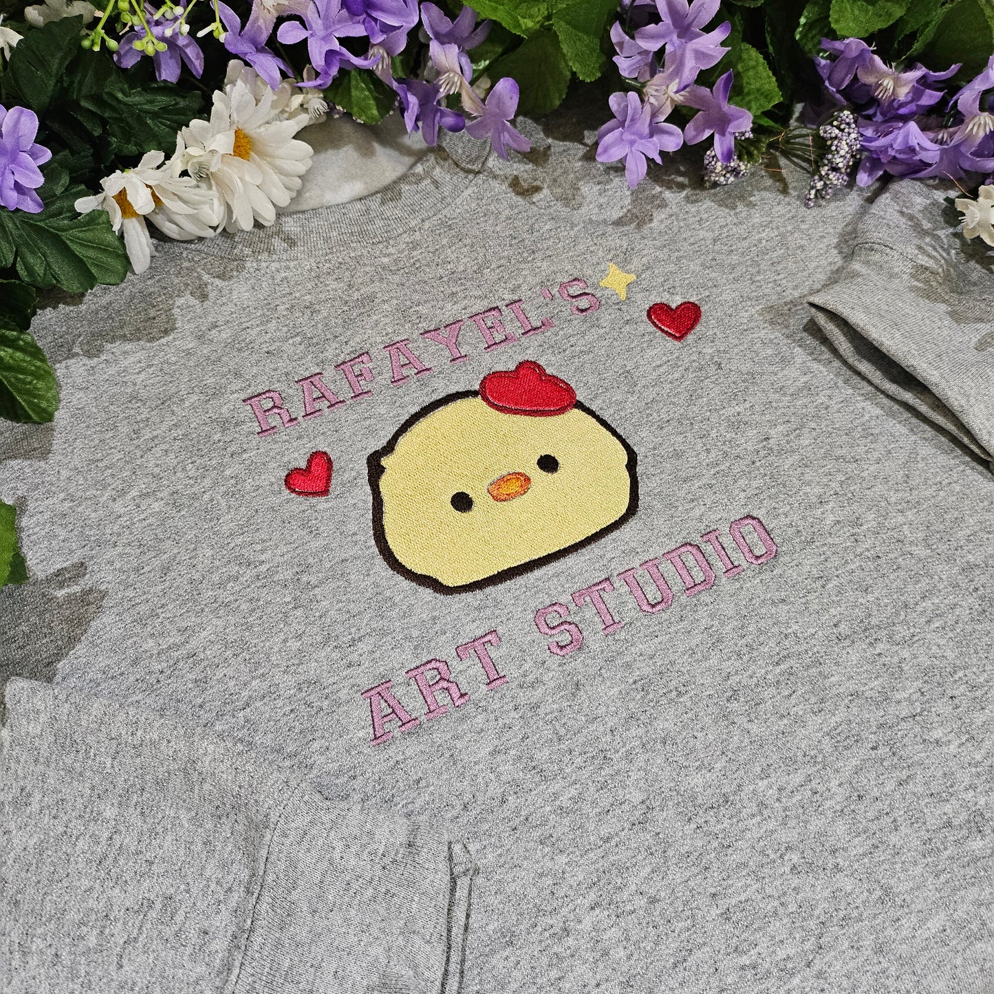 Rafayel's art studio embroidered crewneck