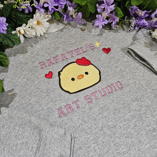 Rafayel's art studio embroidered crewneck