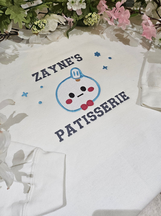Zayne's patisserie embroidered crewneck