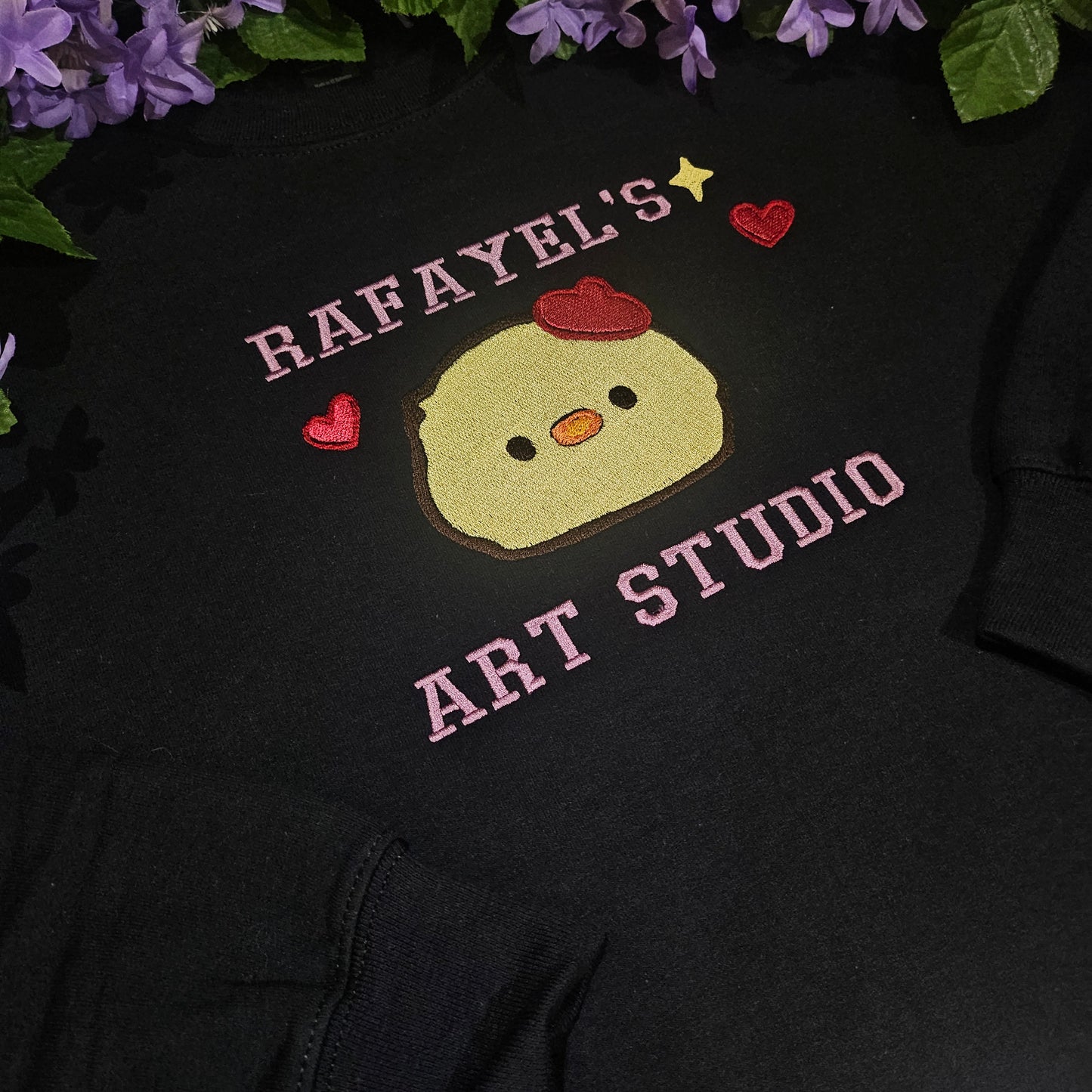 Rafayel's art studio embroidered crewneck