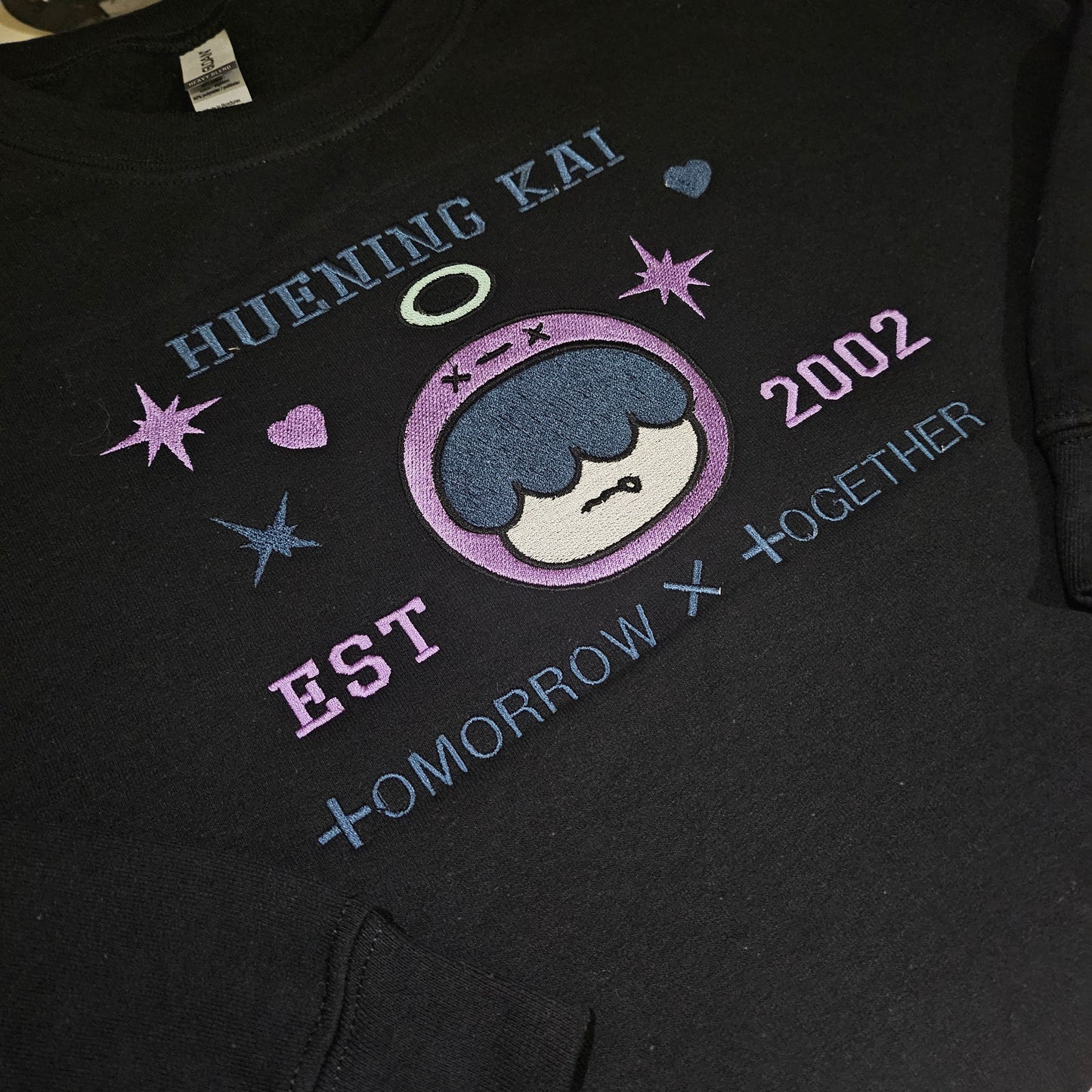 emo boy embroidered crewneck