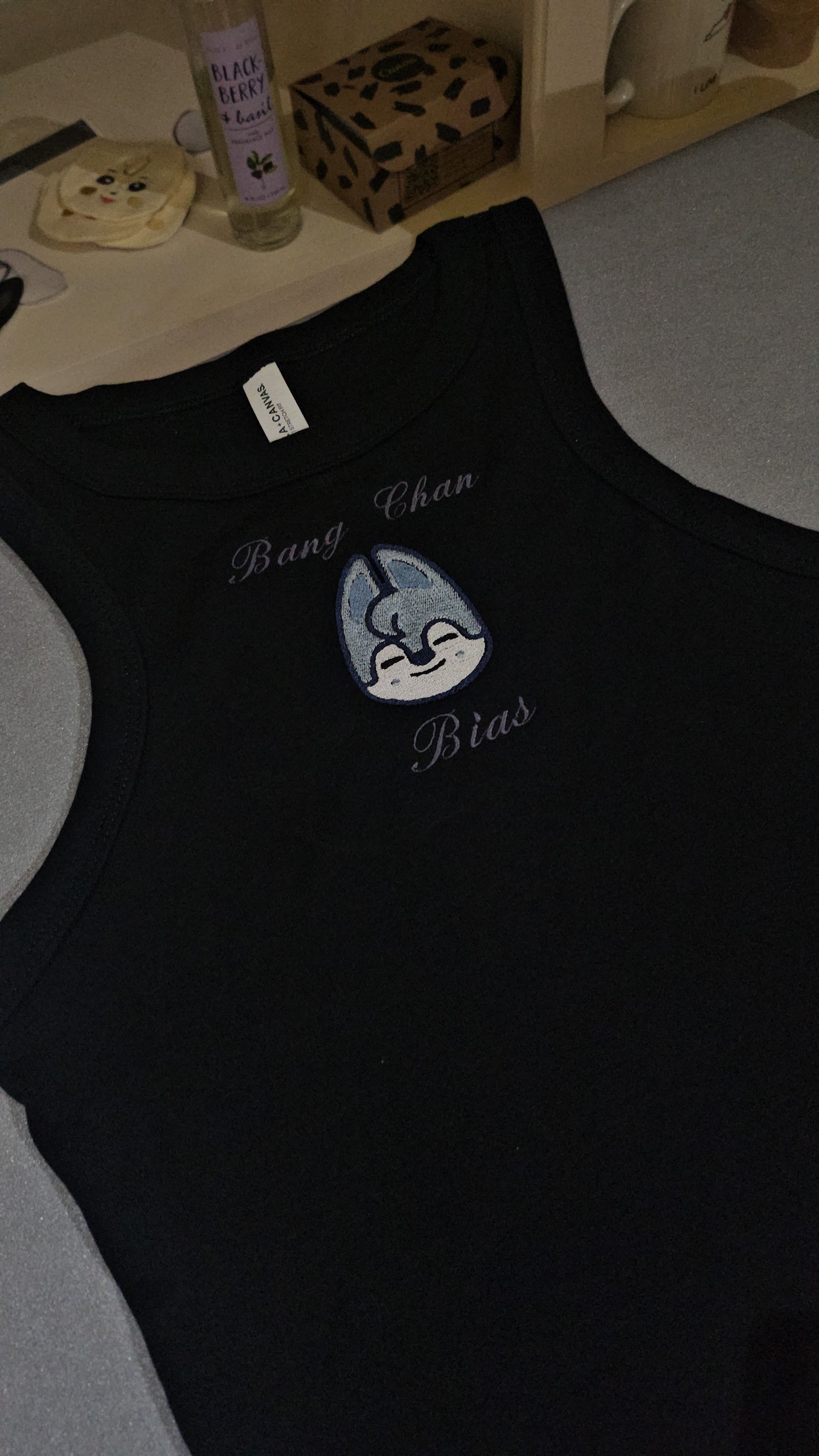 Channie bias tank top