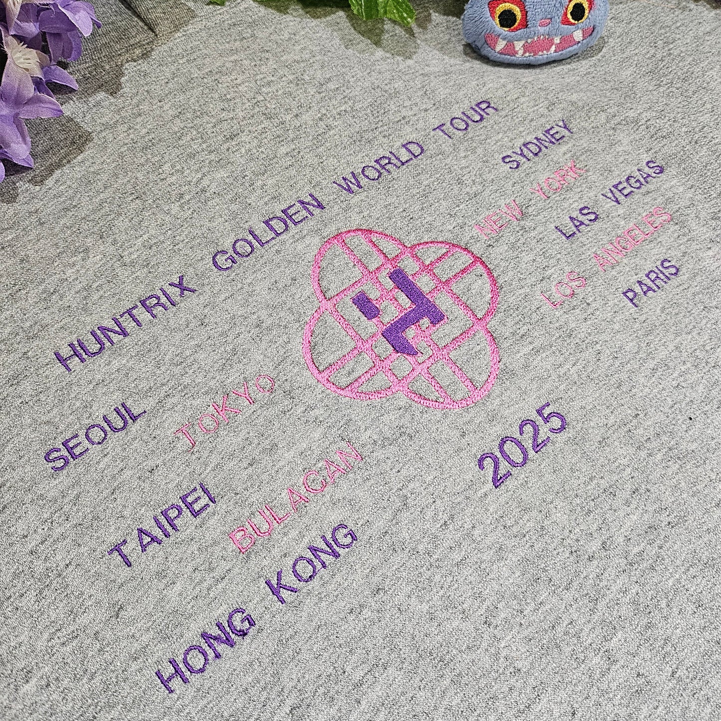 Golden world tour embroidered hoodie
