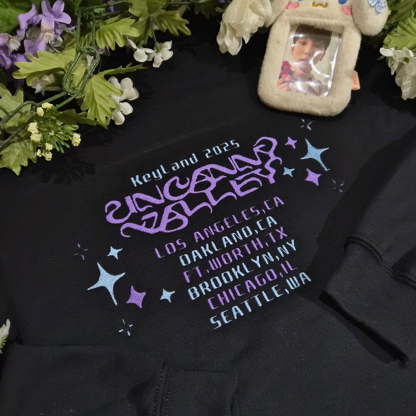 Uncanny Valley embroidered hoodie