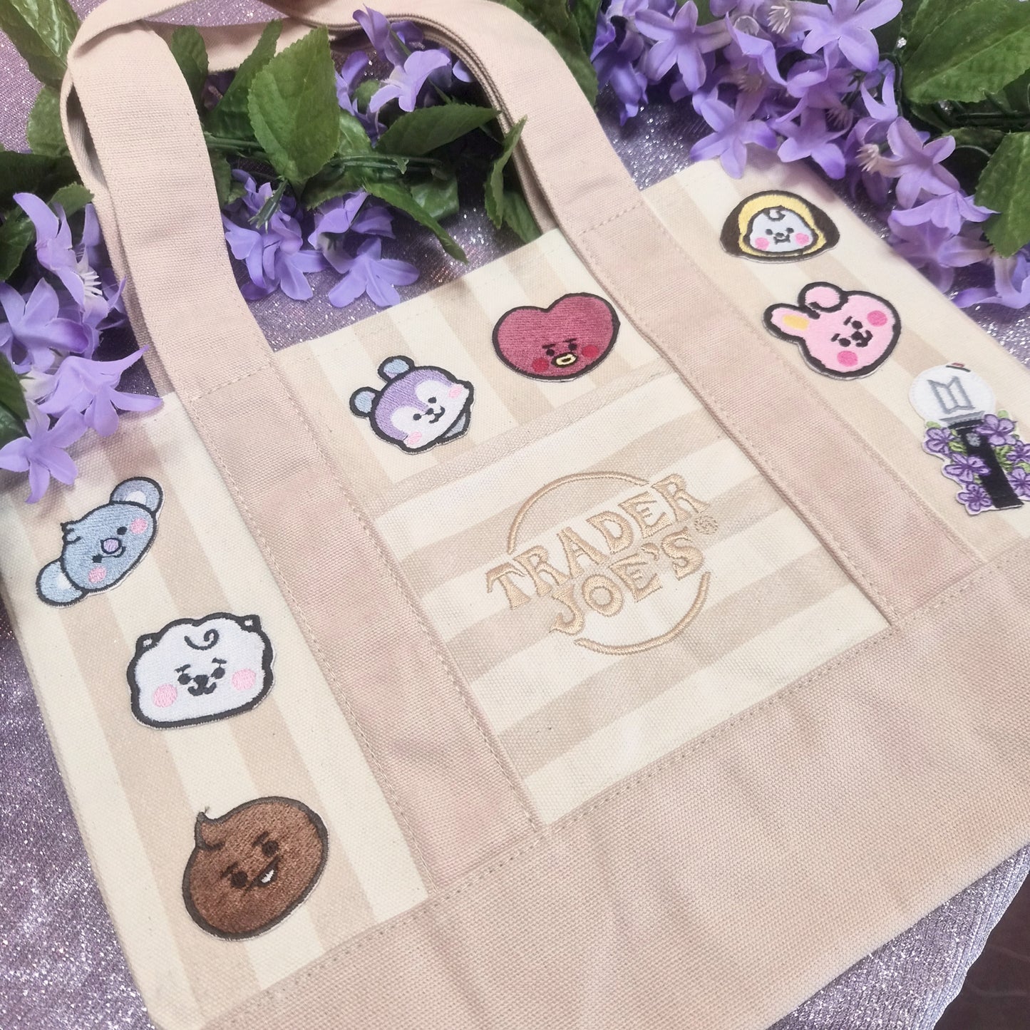 Kpop tote striped version