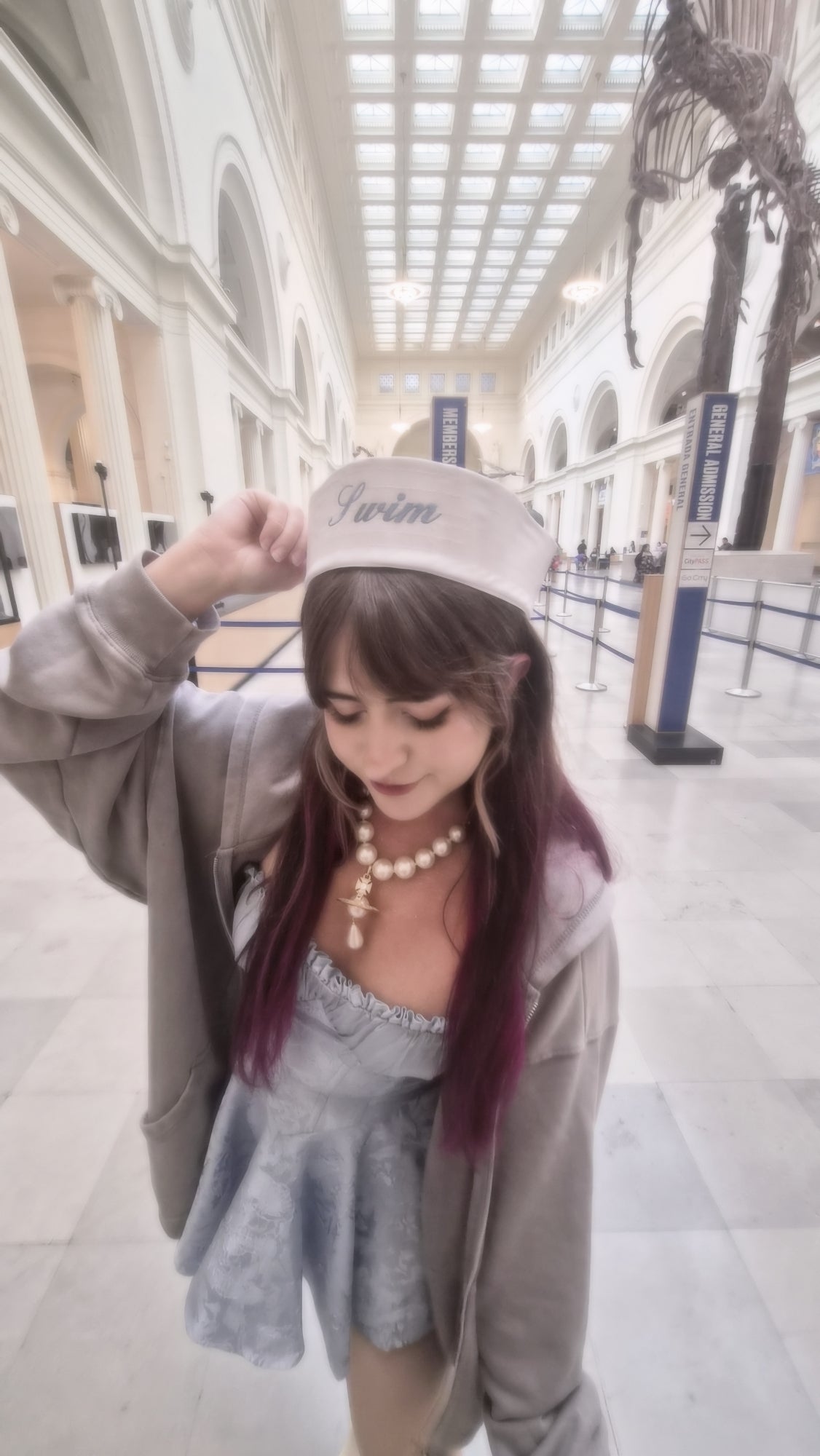Swim sailor hat