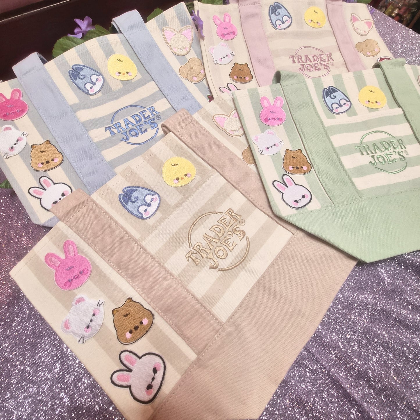 Kpop tote striped version