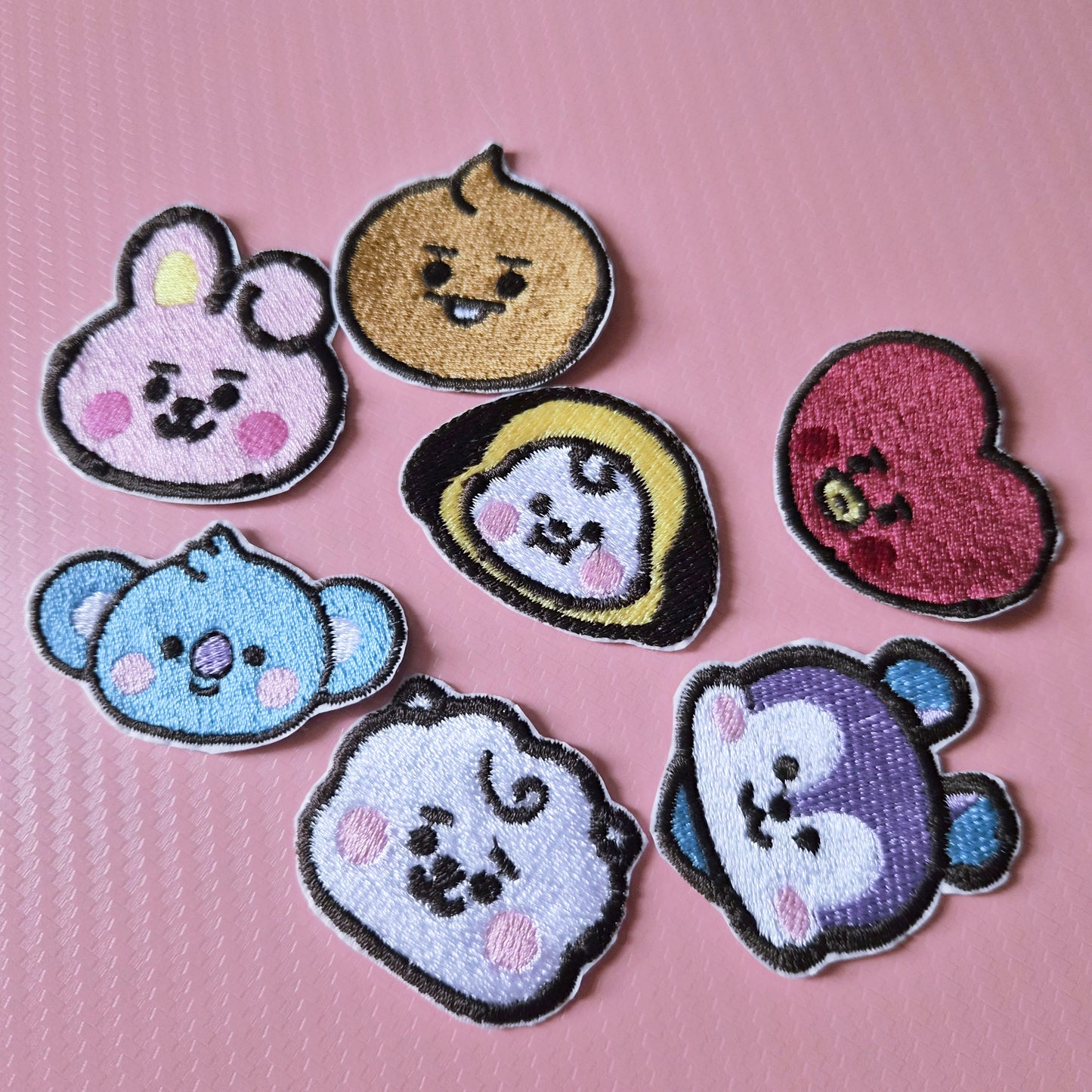 BTS embroidered iron on patches