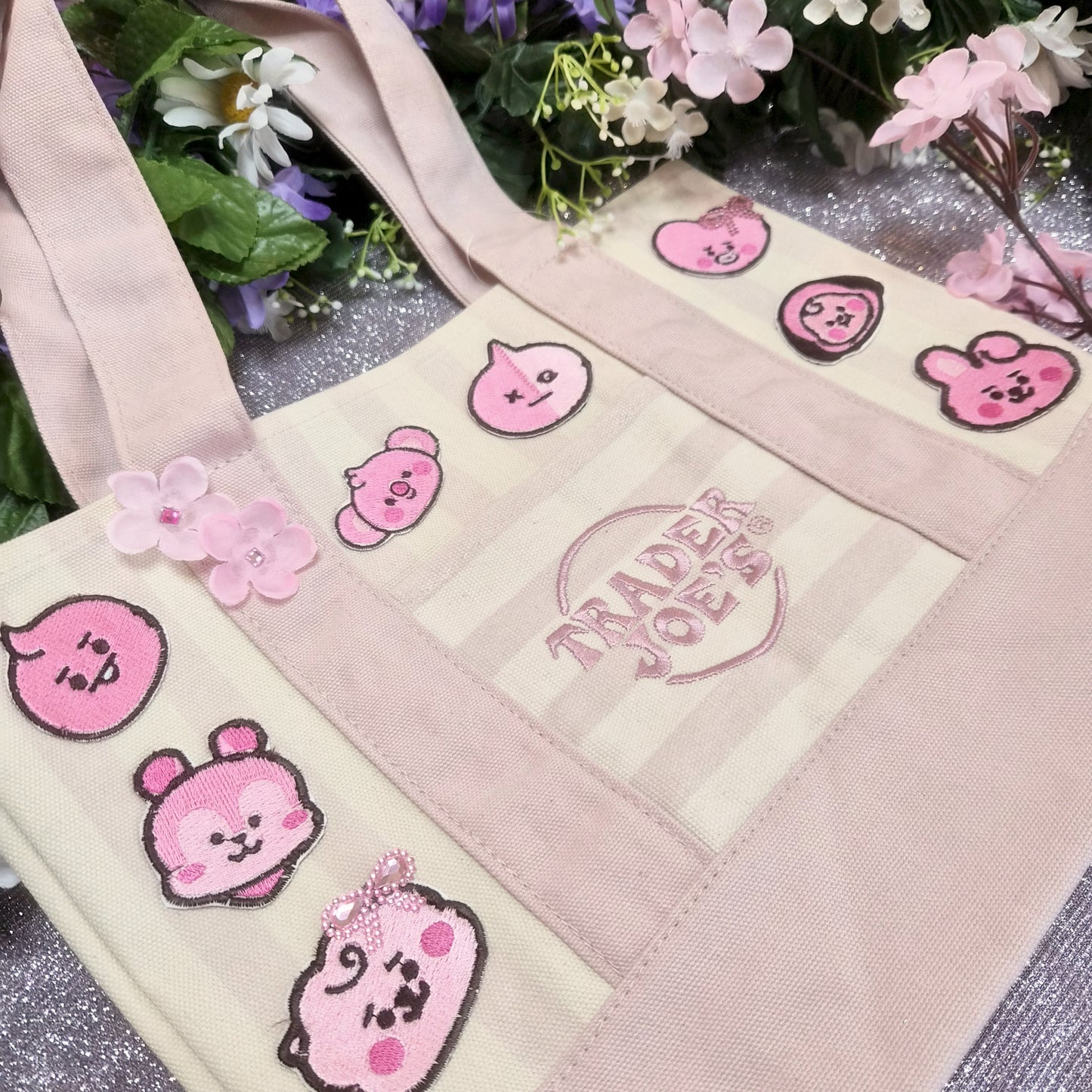 Kpop tote striped version