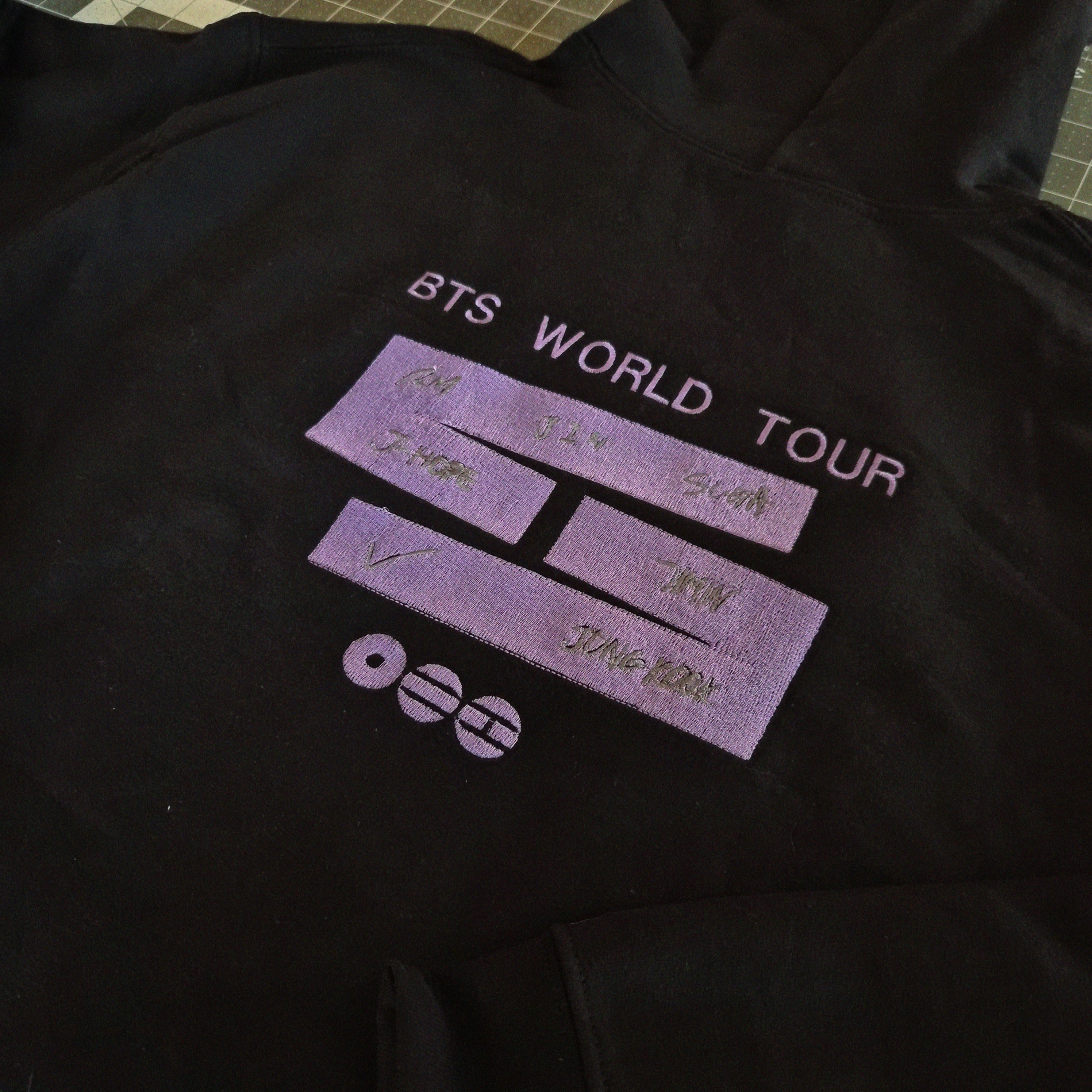 Arirang tour hoodie all 8 bt21 version – Moss Embroidery