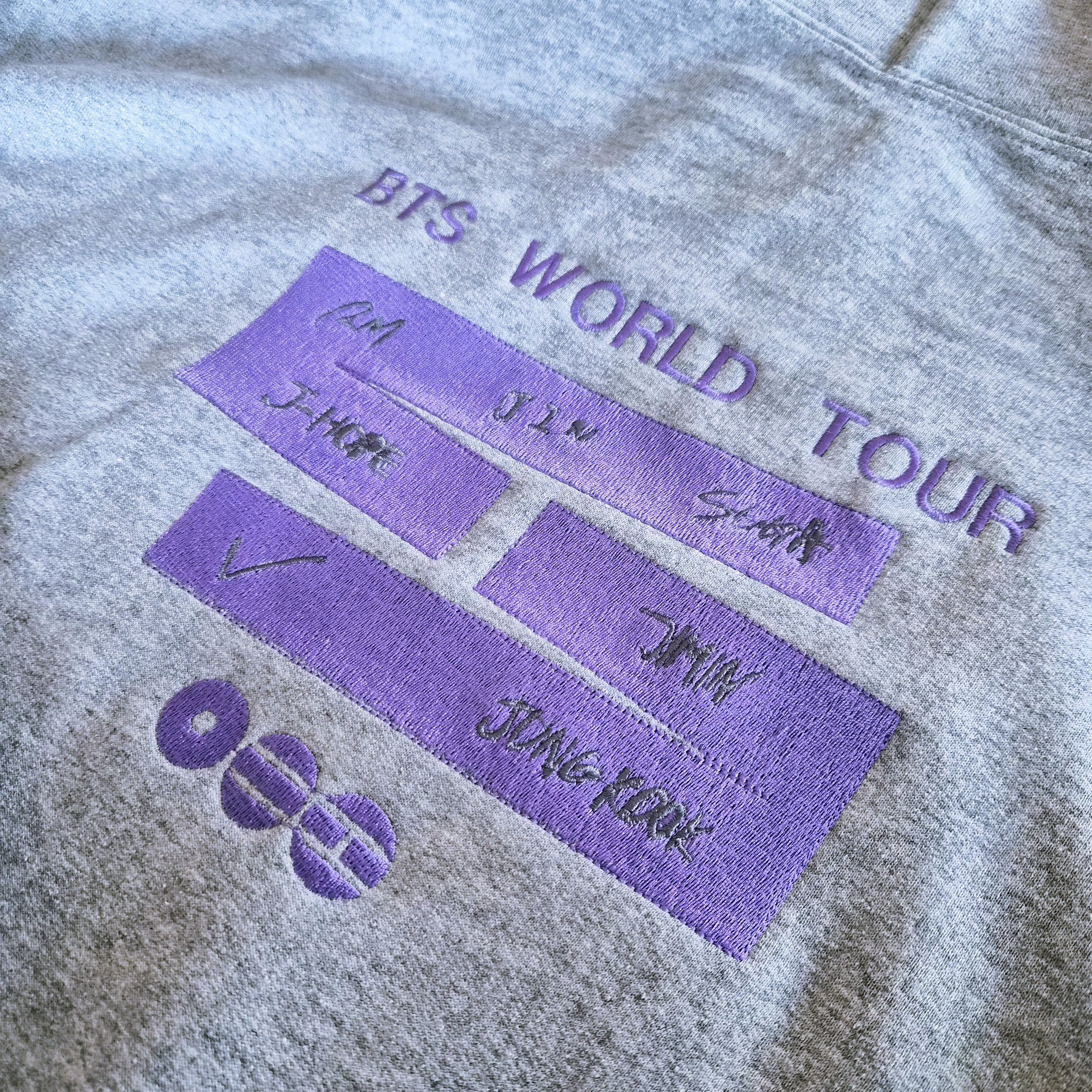 Arirang tour hoodie all 8 bt21 version – Moss Embroidery