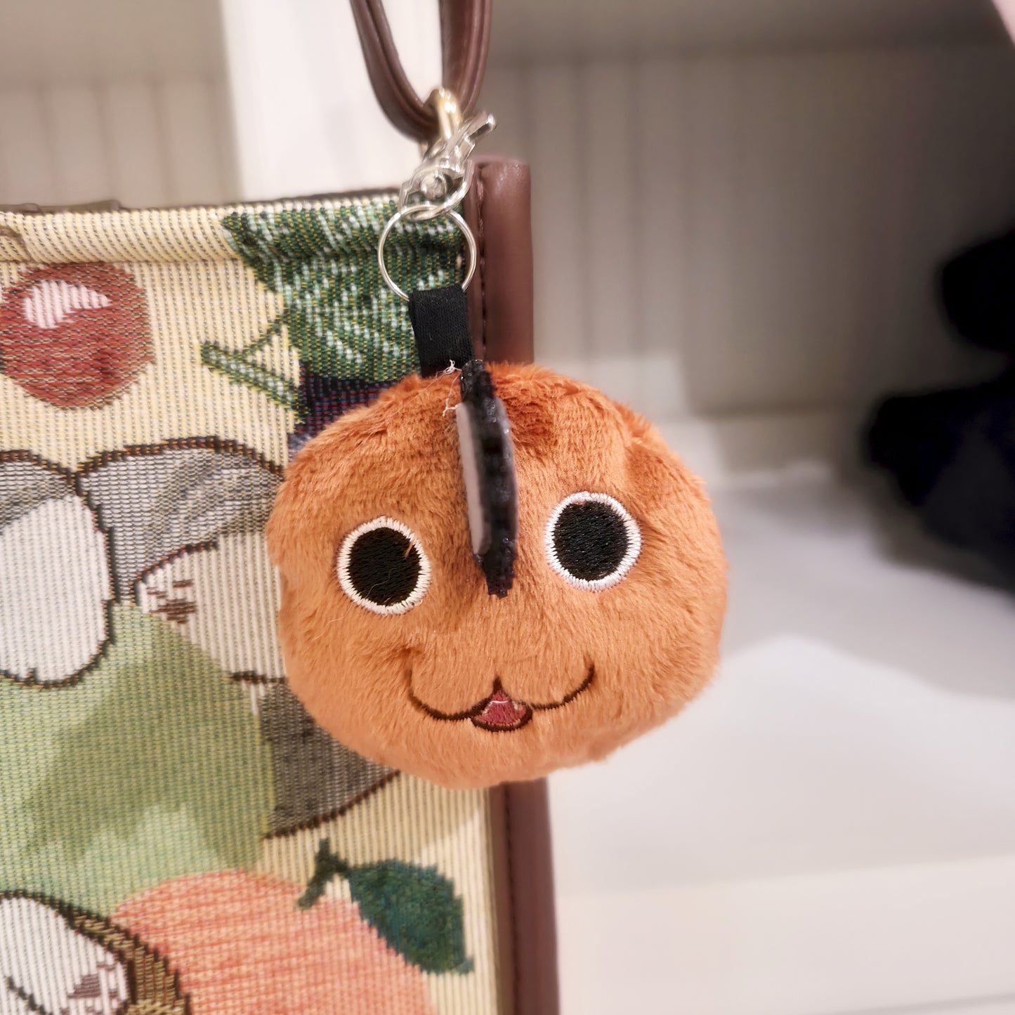 Chainsaw puppy keychain