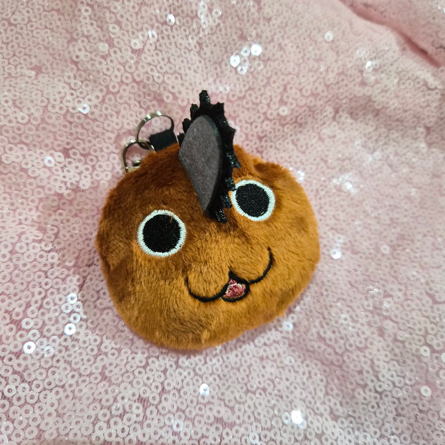Chainsaw puppy keychain