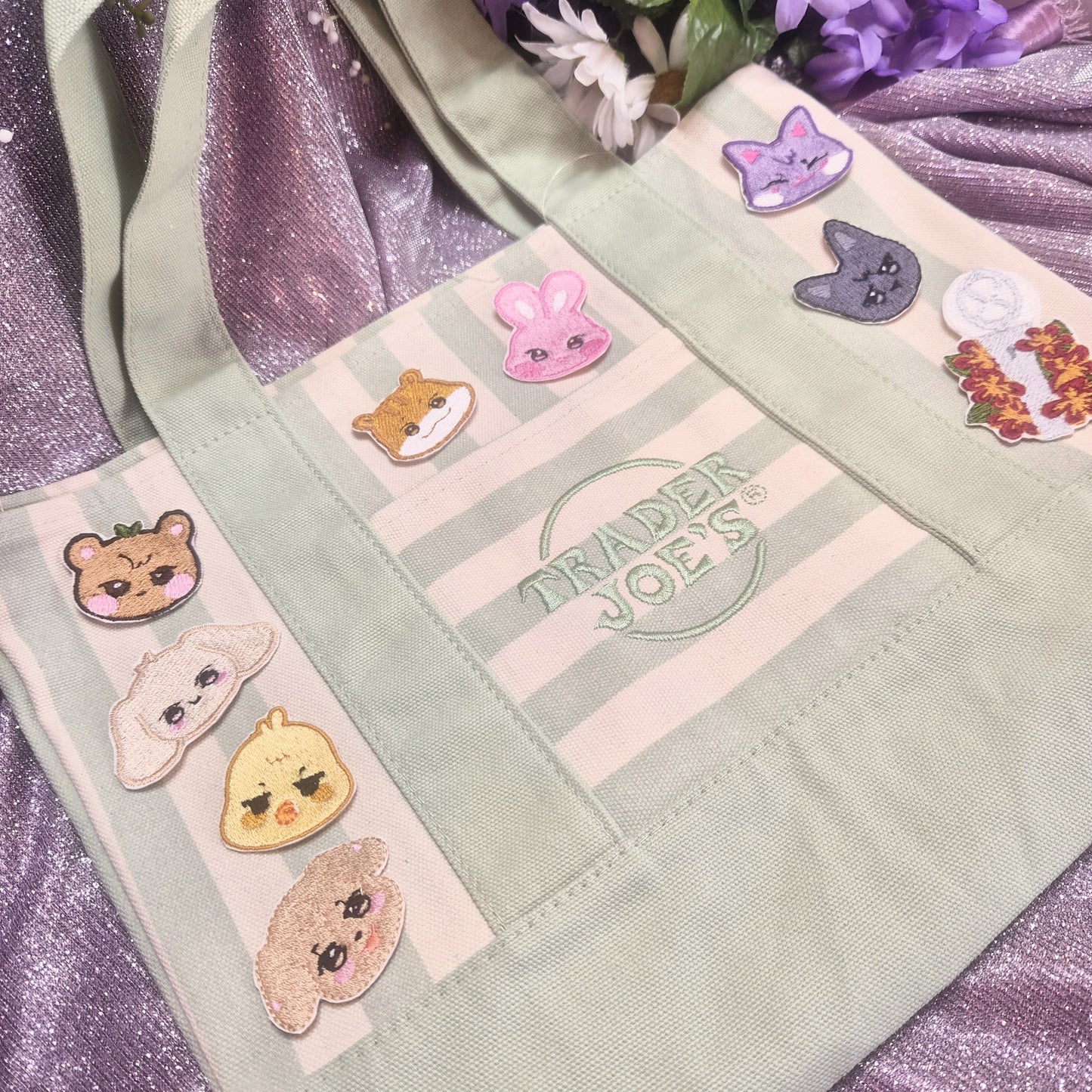 Kpop tote striped version