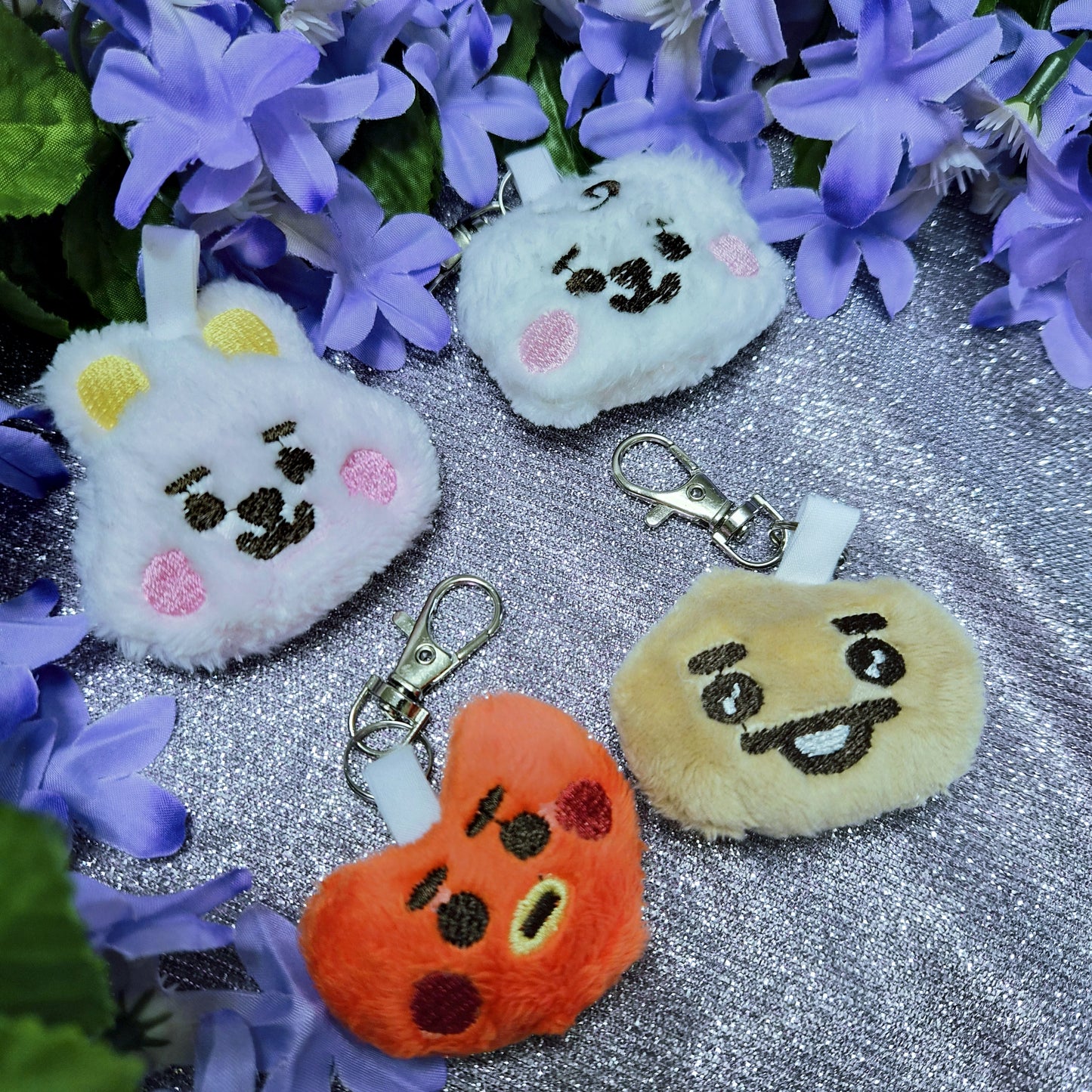 BT21 clips ans keychains