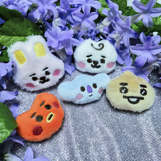 BT21 clips ans keychains