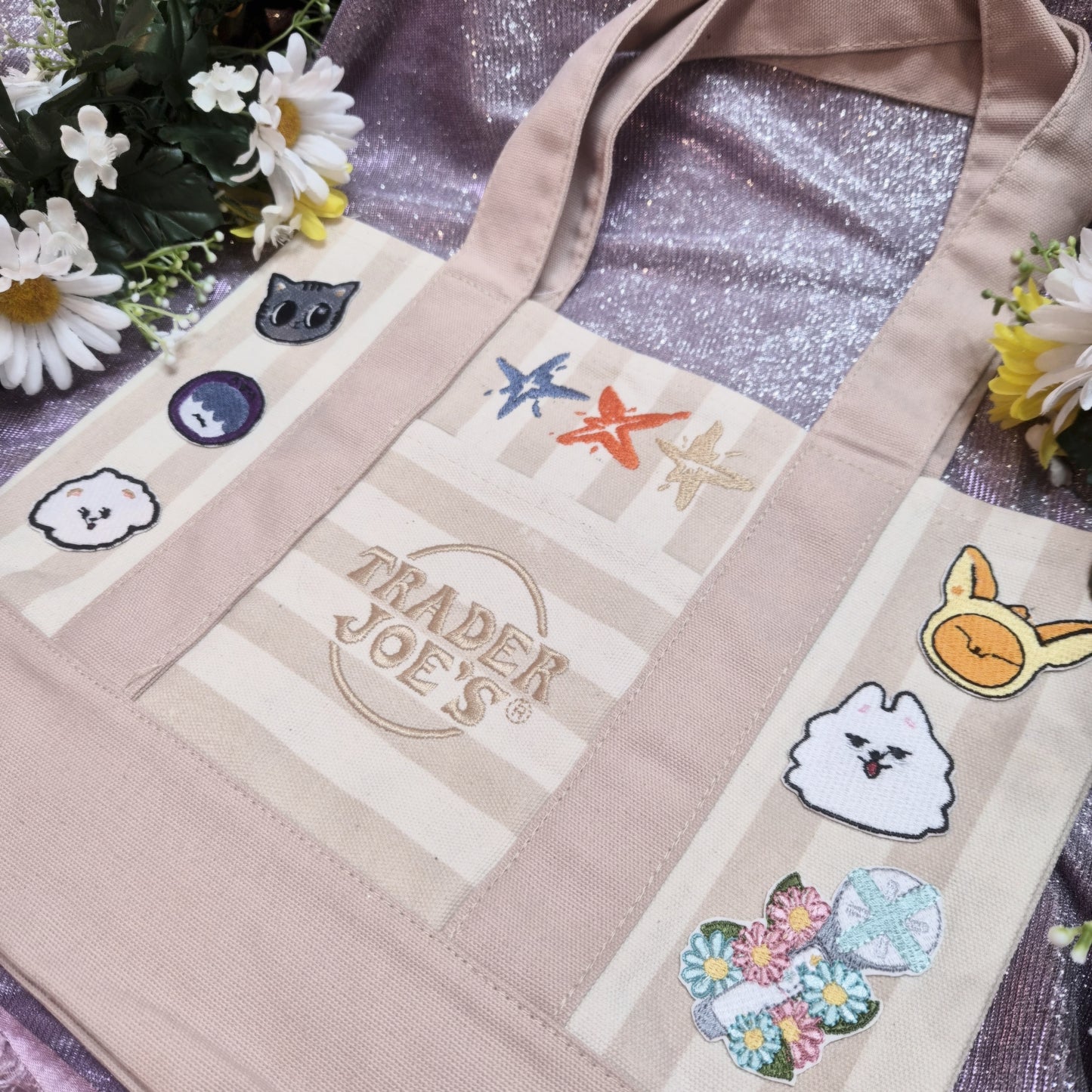Kpop tote striped version